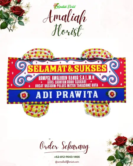 Papan Bunga Ucapan Selamat Bendung
